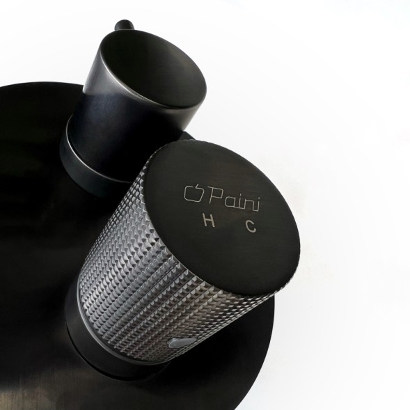 Paini 7GPZ6911 Смеситель для ванны Кокс Грип встраиваемый, брашированный чёрный