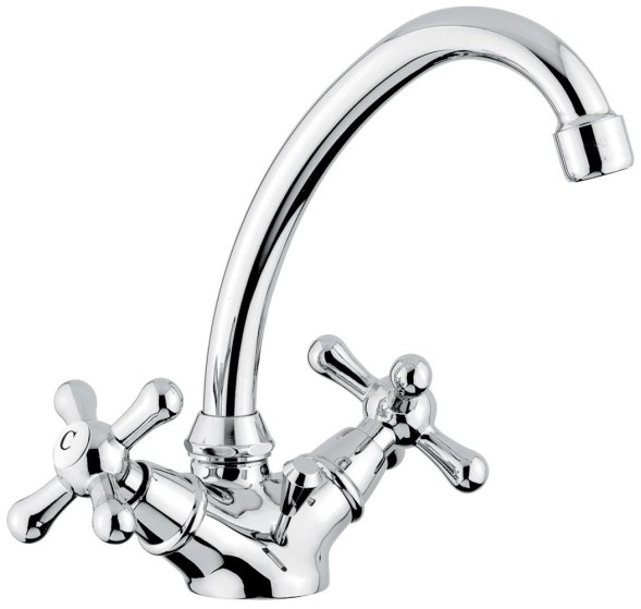 Высокий смеситель Stella с донным клапаном для раковины, цвет хром 17913CR