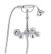 Emmevi The One Cloe, смеситель с ручным душем для ванны. Металлические ручки, цвет хром 98011/CR