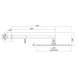 Верхний душ Bossini Cosmo H69598I.073 280x280 мм настенный с кронштейном 40 см Easy Clean цвет черный матовый