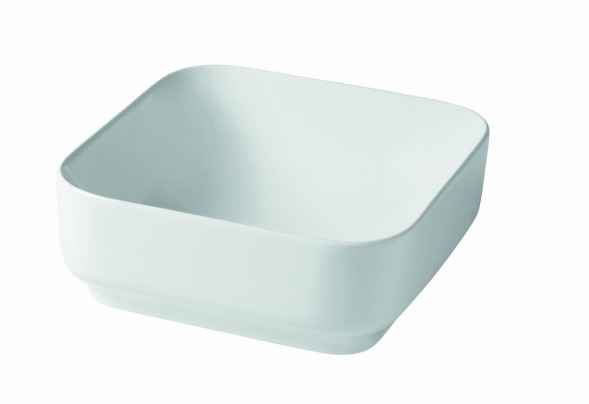 Hidra Gio, накладная квадратная раковина 40х40х15h см, цвет белый глянцевый