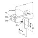 Смеситель KLUDI RENON 428313975 для душа настенный с подключением шланга