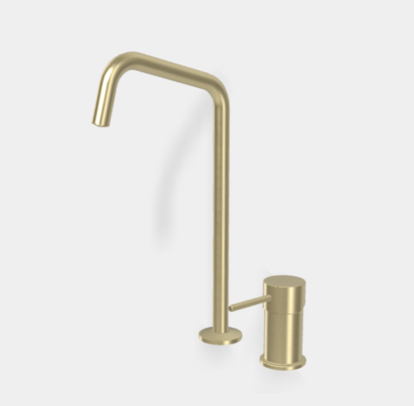 Смеситель для раковины, Fima Carlo Frattini, Spillo Up, цвет-шампань брашированная F3271NDHS