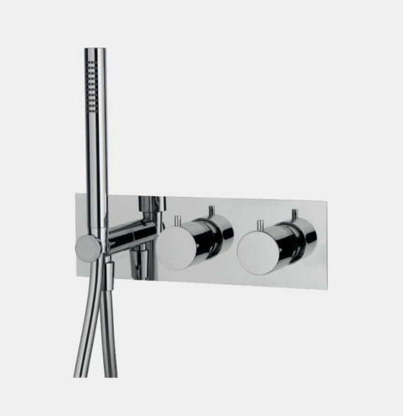 Смеситель для душа, Fima Carlo Frattini, Fimatherm, на 2 потребителя, цвет-хром F3049WX3CR