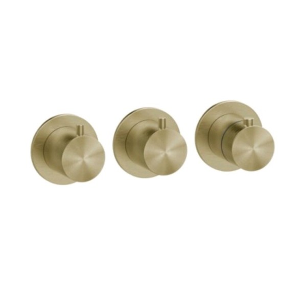Gessi Смеситель для душа, 316 Bath Shower, на 2 потребителя, цвет Латунь матовая  54334#727