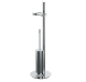 Стойка COLOMBO DESIGN ISOLE B9407N напольная с держателем туалетной бумаги и ершиком цвет хром