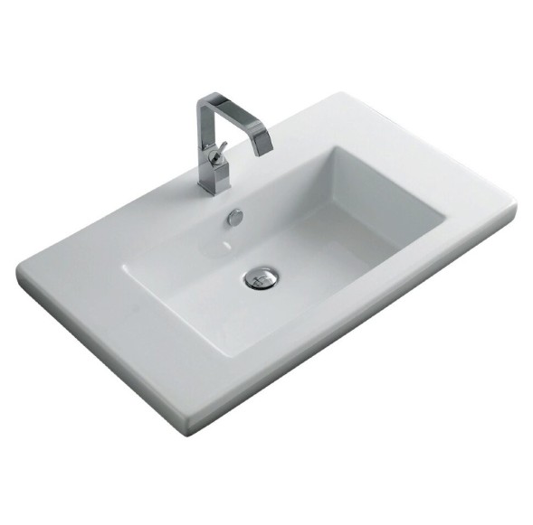 Раковина ArtCeram Gap встраиваемая с одним отверстием цвет белый  GPL0030100