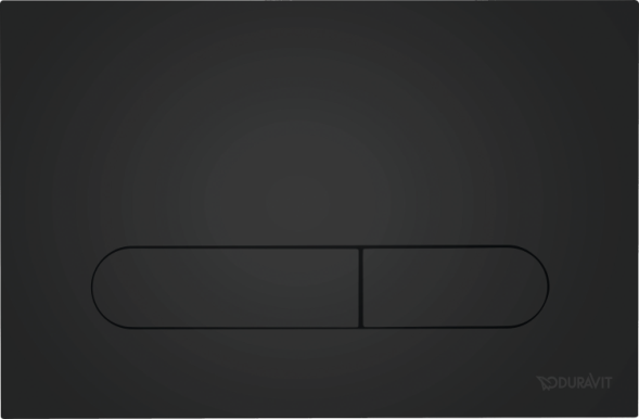 Duravit Клавиша смыва, DuraSystem, для унитаза, шгв 230*6,5*150,5, цвет чёрный матовый WD5009031000/WF5100131010