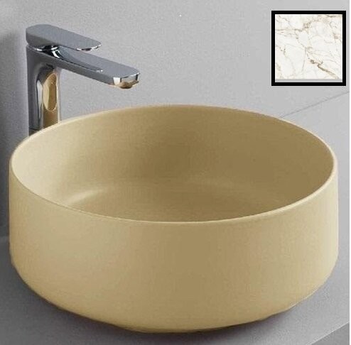 Раковина Artceram Cognac Quadro накладная  цвет calacatta COL001 94 00