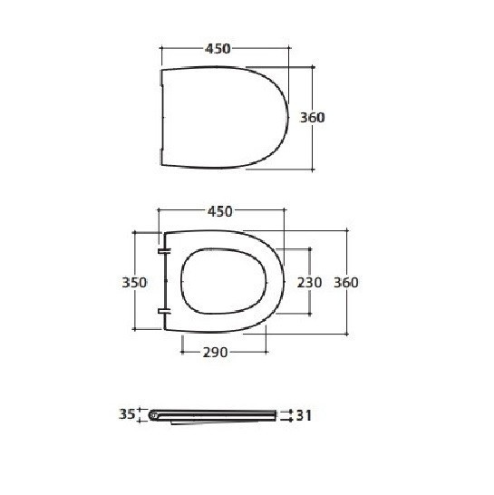 Сиденье с крышкой GLOBO 4ALL с микролифтом цвет черный матовый MDR20AR