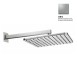 Верхний душ Bossini Cosmo H69598I.094 280x280 мм настенный с кронштейном 40 см Easy Clean цвет никель шлифованный