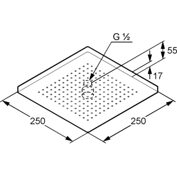 Верхний душ KLUDI A-QA 6653105-00