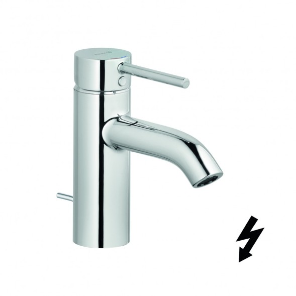 Смеситель KLUDI BOZZ для раковины на одно отверстие однорычажный с донным клапаном для безнапорных водонагревателей 382770576