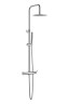 AQG Urban, душевая колонна регулируемая по высоте 95-150 см, cо смесителем, цвет хром