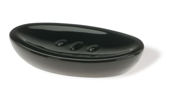 Stil Haus Zefiro, настольная керамическая мыльница, цвет черная керамика