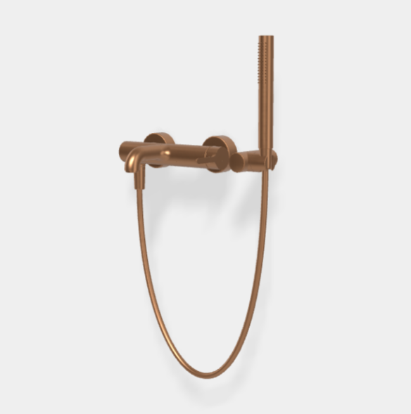 Смеситель для ванны и душа, Fima Carlo Frattini, Snap, цвет-бронза брашированная янтарная F3114ZS