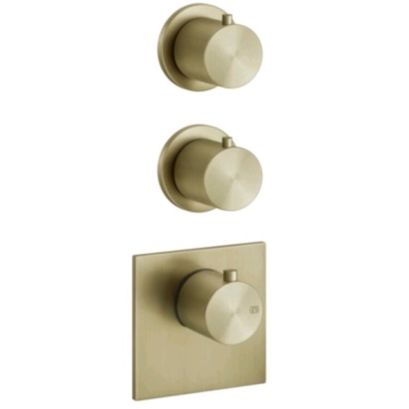 Gessi Смеситель для душа, 316 Bath Shower, на 2 потребителя, цвет Латунь матовая  54504#727