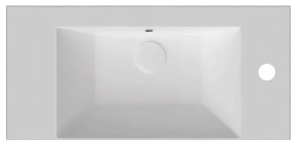 Раковина подвесная ISVEA Sistema Z 50 прямоугольная 50см, с отверстия под смеситель слева цвет белый 10SF50050