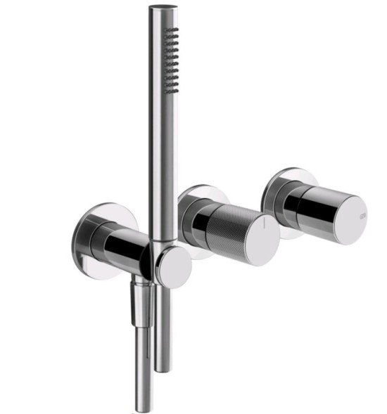 Gessi Смеситель для душа, Habito Diamantato, на 2 потребителя, цвет хром 70638#031