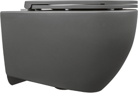 Унитаз ISVEA Infinity подвесной ШГВ 365*530*400 цвет-антрацит матовый 10NF02001-2C