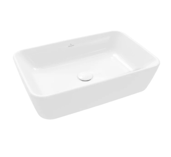 Villeroy&amp;Boch Раковина, Architectura, шгв 600*405*155, отверстия для смесителя-отсутствуют, CeramicPlus, цвет-альпийский белый 5A2760R1