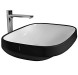 Раковина HATRIA ABITO A0YXXA02 накладная без отверстия без перелива цвет черный матовый