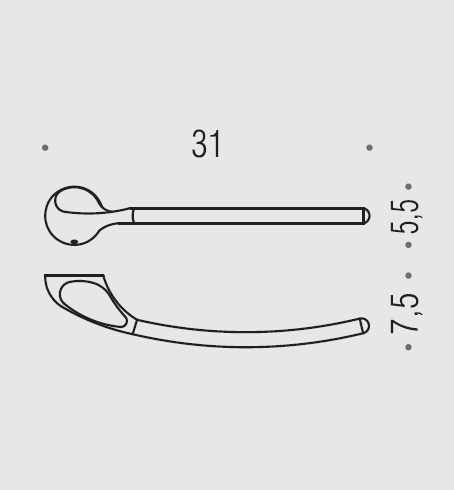 Полотенцедержатель COLOMBO DESIGN MELO B1211 цвет хром