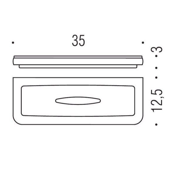 Полочка для губки COLOMBO DESIGN LULU B6203.HPS цвет золото