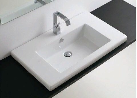 Раковина ArtCeram Gap встраиваемая с одним отверстием цвет белый  GPL0040100