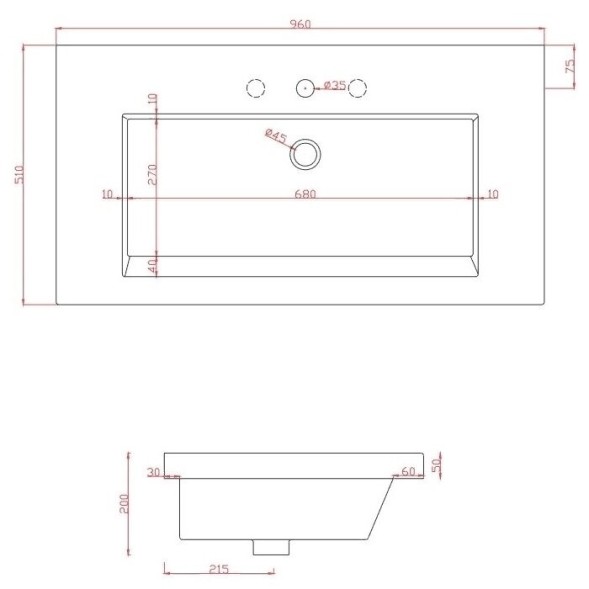 Раковина ArtCeram Gap встраиваемая с одним отверстием цвет белый  GPL0040100