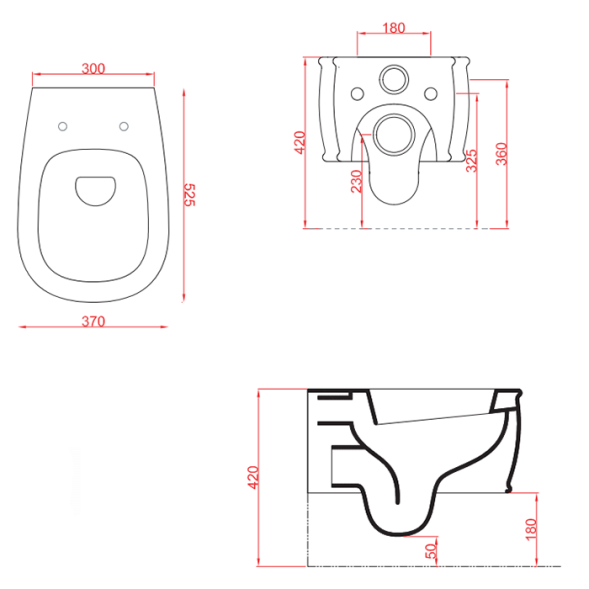 Унитаз Artceram A16 подвесной безободковый  цвет tortora ATV001 40 00