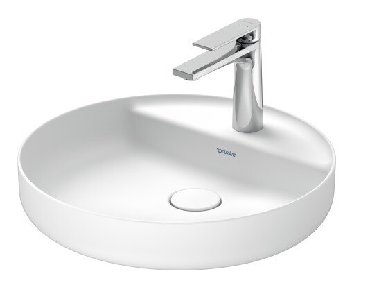 Duravit Раковина, Vitrium, шгв 460*460*130, отверстия для смесителя-1, цвет White Satin Matt 2662463271