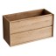 NOFER Тумба под раковину COOL с 2 выдвижными ящиками 100x45 x54 CL.100.MUD орех