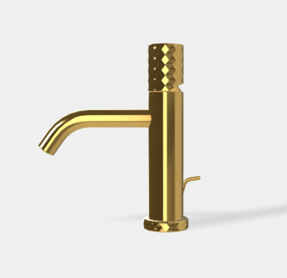 Смеситель для раковины, Fima Carlo Frattini, Spillo Tech, X COLLECTION, цвет-золото F3031TXSXOR