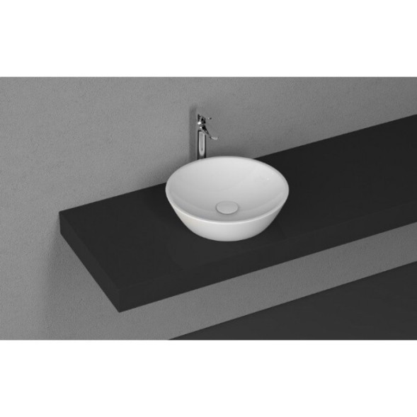 Раковина ISVEA SistemaY Soft накладная ШГВ 450*450*120 отверстия для смесителя отсутствуют цвет слоновая кость матовый 10SY66045-2K