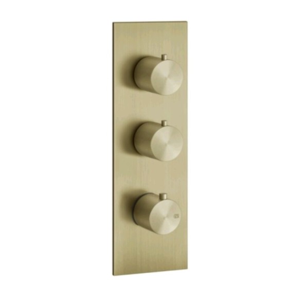 Gessi Смеситель для душа, 316 Bath Shower, на 2 потребителя, цвет Латунь матовая  54514#727