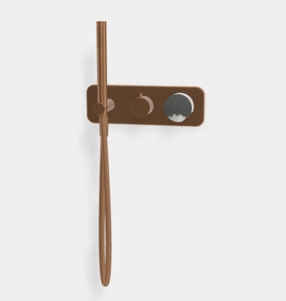 Смеситель для душа, Fima Carlo Frattini, So, на 2 потребителя, цвет-бронза брашированная янтарная F3169WX2ZS