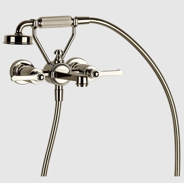 Gessi Смеситель для ванны и душа, VENTI20, цвет Никель  65113#720