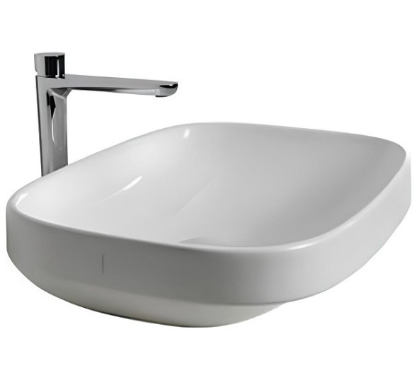 Раковина HATRIA ABITO YXXA01 накладная без отверстия без перелива цвет белый