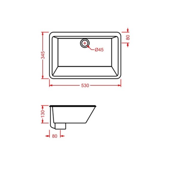 Раковина Artceram Gea встраиваемая  снизу без отверстий  цвет белый  GEL001 01 00