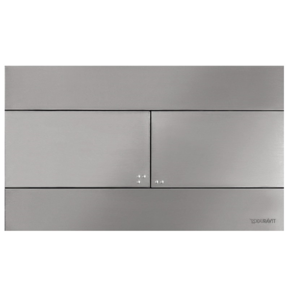 Duravit Клавиша смыва, DuraSystem, для унитаза, шгв 255*7,8*150, цвет сталь брашированная WD5140070000/WF5140043010