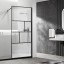 Vincea Душевая перегородка Волк-Ин (Walk-In) VSW-1HC120CFB, 1200*2000, черный, стекло прозрачное/рифленое