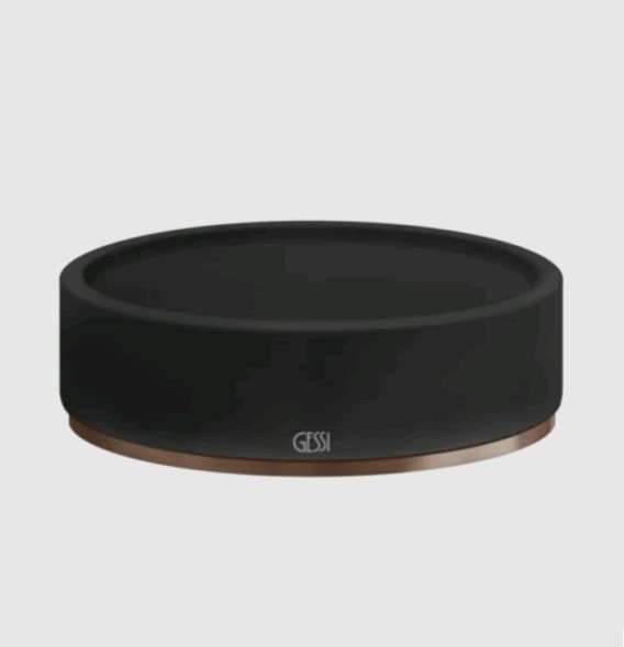 Gessi Мыльница, 316, шгв 115*115*34, цвет чёрный#черный брашированный металл  54726#707
