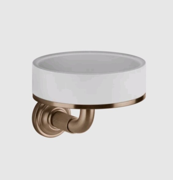Gessi Мыльница, VENTI20, шгв 115*135*90, цвет белый#медь брашированная  65401#708