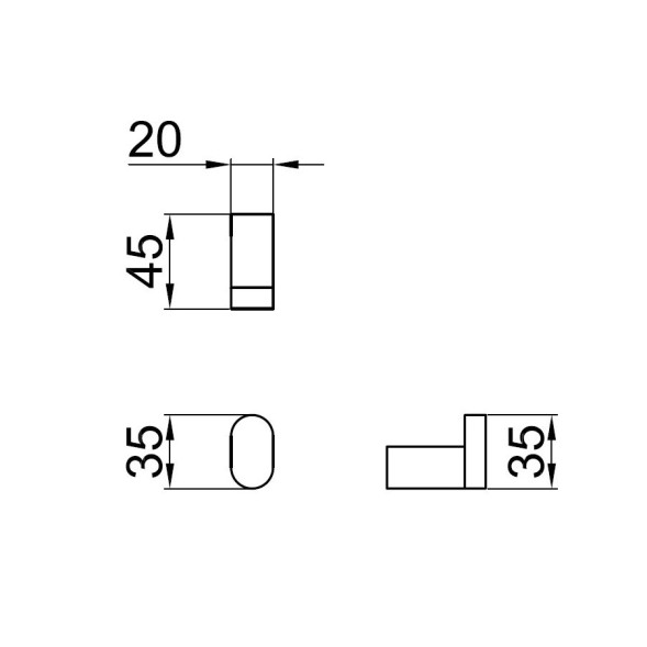 Крючок для ванной Webert Living LV500401560, черный