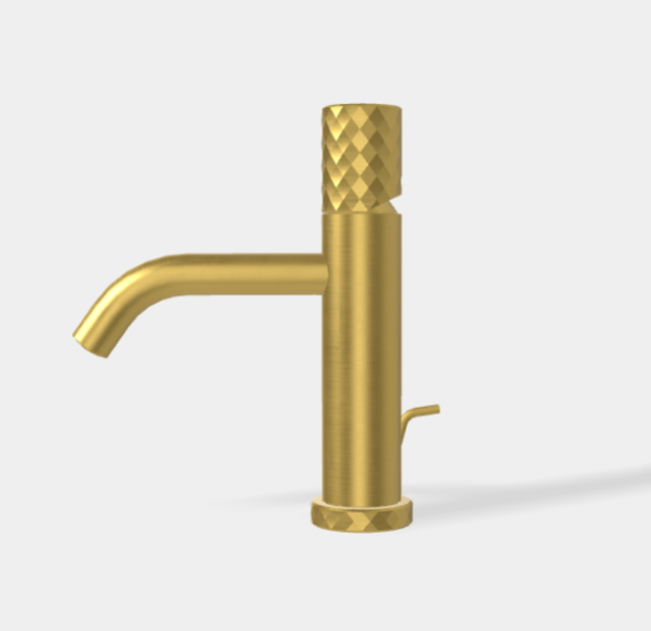 Смеситель для раковины, Fima Carlo Frattini, Spillo Tech, X COLLECTION, цвет-золото брашированное F3031TXSXOS