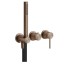 Gessi Смеситель для душа, 316 Bath Shower, на 2 потребителя, цвет медь матовая  54039#708