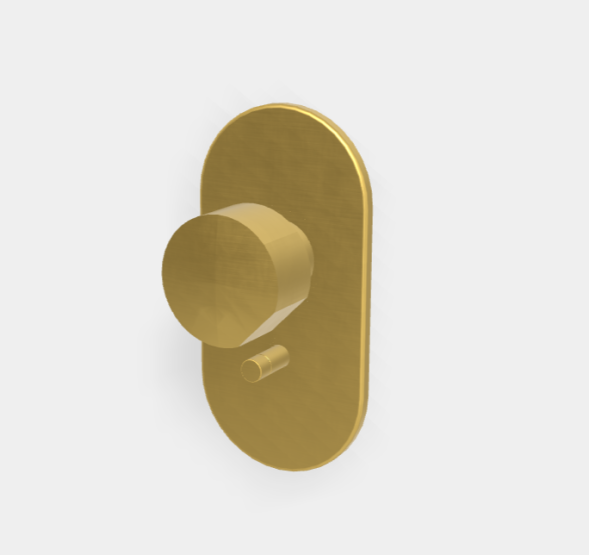 Смеситель для душа, Fima Carlo Frattini, So, на 2 потребителя, цвет-золото брашированное F3189X2OS