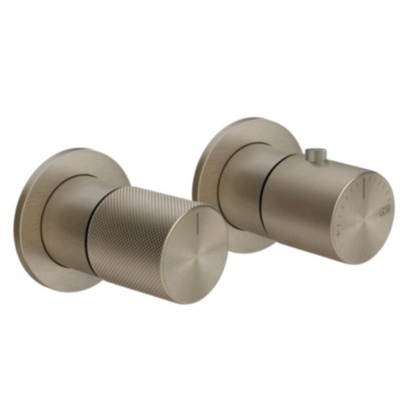Gessi Смеситель для душа, Habito Diamantato, на 3 потребителя, цвет Никель матовый 70636#149