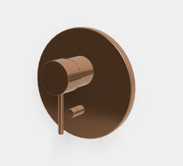 Смеситель для душа, Fima Carlo Frattini, Spillo Up, на 2 потребителя, цвет-бронза янтарная (Amber Bronze) F3039X2ZL